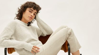 shopping white sweater Everlane