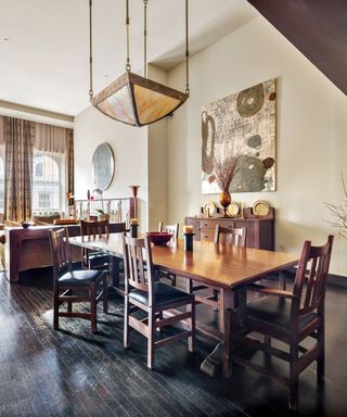 Nathan Lane's apartment dining room