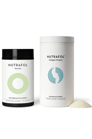 Nutrafol collagen powder and vitamins