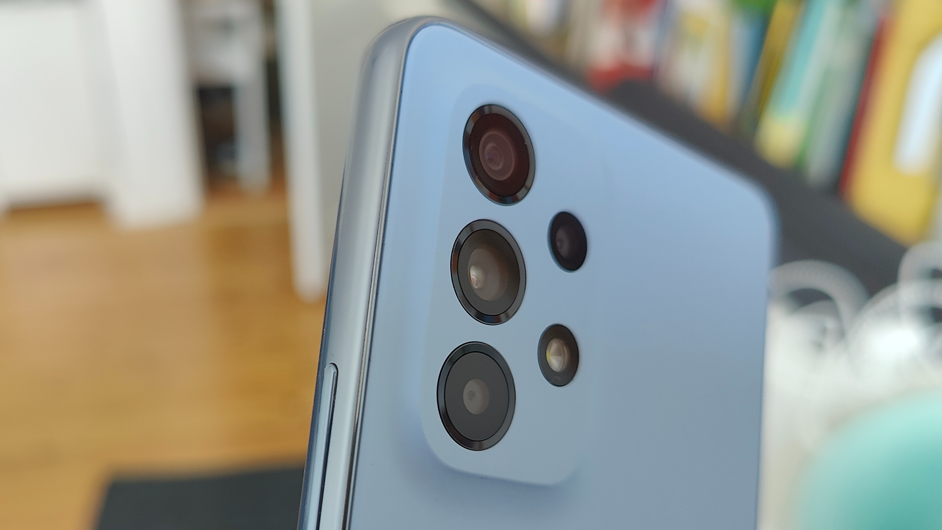 Kameramodulet på Galaxy A53 set fra bagsiden