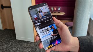 Testing the new live video translate feature on the Google Pixel 11 Pro XL