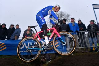 Zdenek Stybar in cyclo-cross action at the 2018 Loenhout Azencross