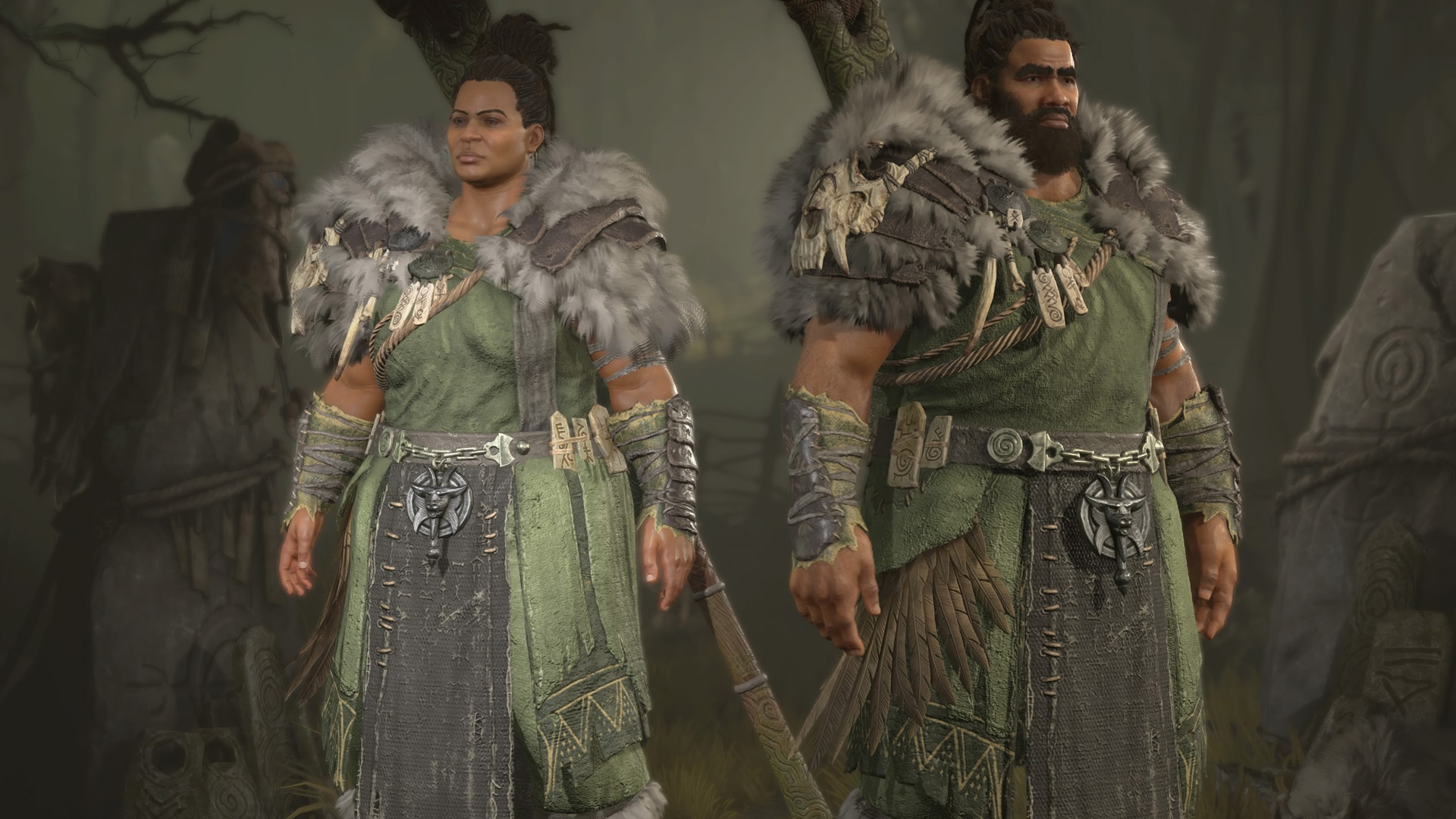 Diablo 4 Druids on character creation screen