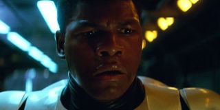 John Boyega scared in Star Wars: The Last Jedi