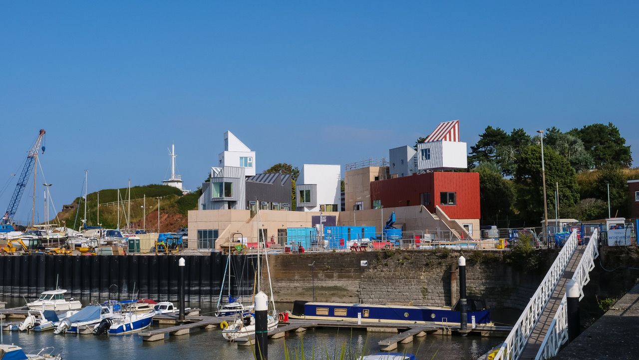 A view of East Quay from the Watchet&#039;s Harbour Marina.