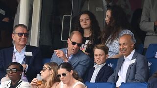 prince william and george at cricket