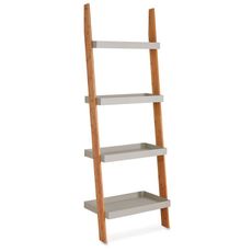 Bamboo Ladder Shelf Storage