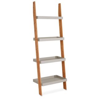 Bamboo Ladder Shelf Storage