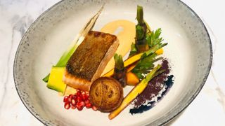 Tasmanian salmon fillet recipe by executive chef Mohammad Taheri at the InterContinental Sydney Double Bay