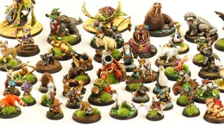 A selection of fully-painted Cornelia's Companions miniatures