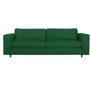 A sofa bed in green