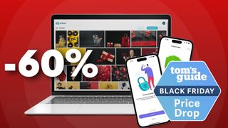 pCloud app shown on laptop and two smartphones