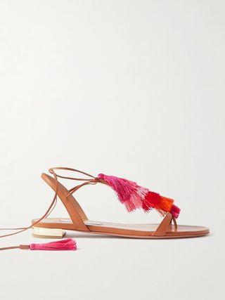 Capri Tassel Leather Sandals