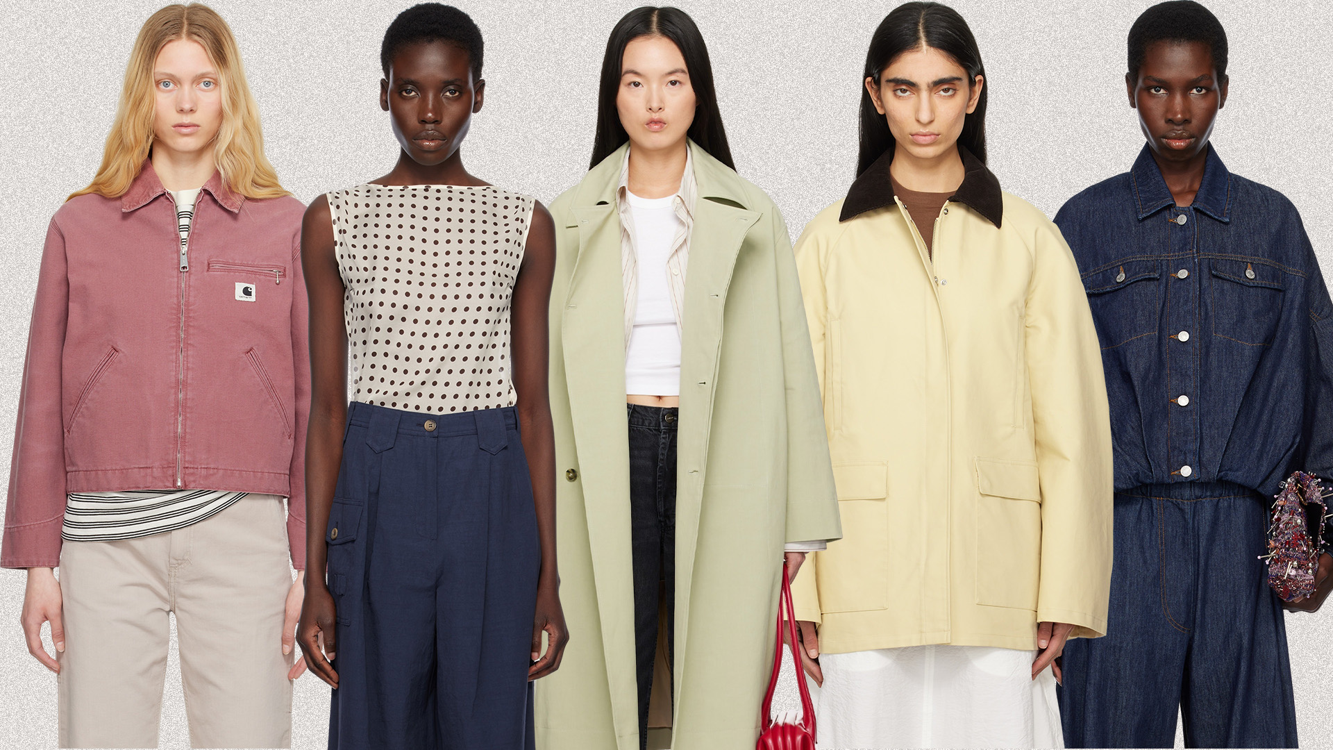 Collage of Spring Jackets from SSENSE