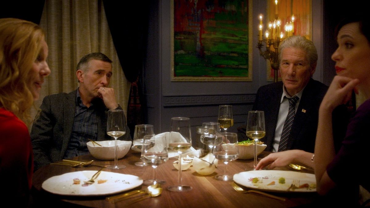  Laura Linney, Steve Coogan, Richard Gere and Rebecca Hall in &#039;The Dinner&#039;, a 1091 title now available on the TCL channel.