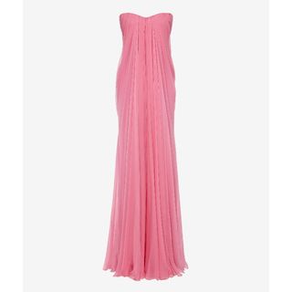 Alexander McQueen Women's Bustier Evening Dress in Sugar Pink