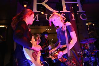 Larkin Poe perform in Greenwich, Connecticut—home of the blues!—in 2014