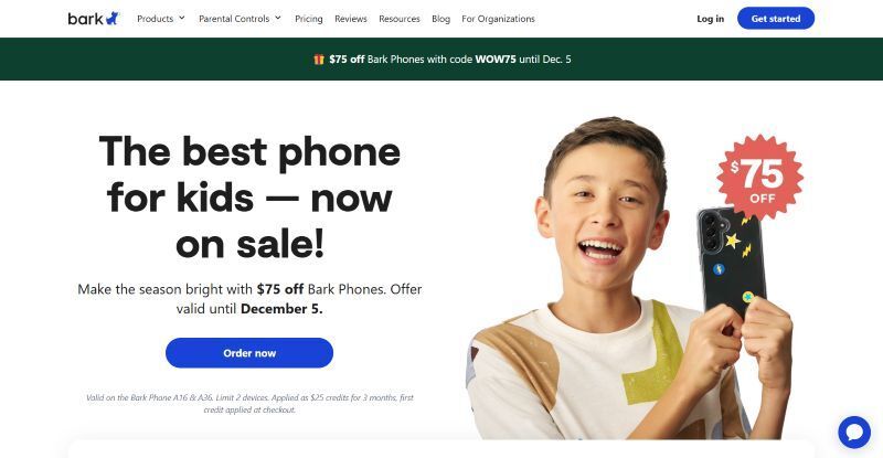 Black Friday ini mengapa tidak berinvestasi demi keselamatan anak-anak Anda? Bark memiliki beberapa diskon besar untuk ponsel dan jam tangan pintar yang tersedia saat ini