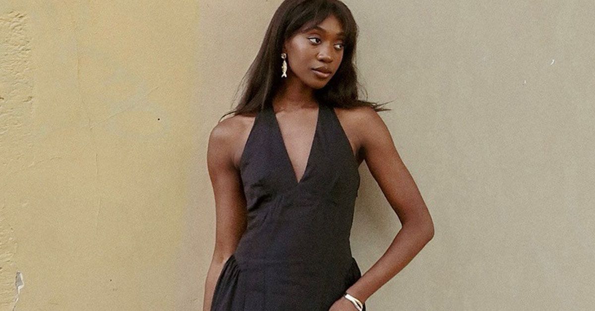 rose halter neck dress Wynne | Rose Petal