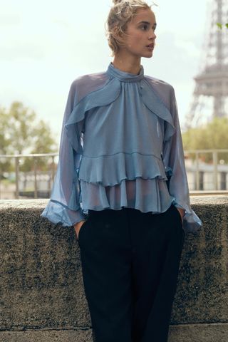 Blouse With Ruffles