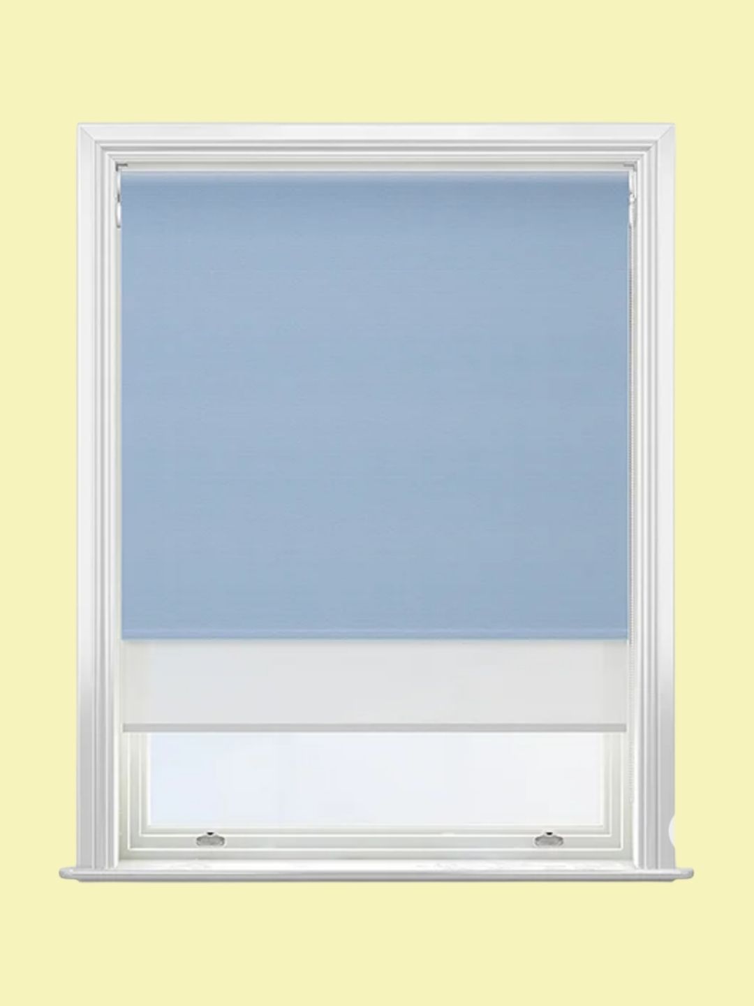 Blinds Direct, Supreme Blackout Powder Blue &amp;amp; White