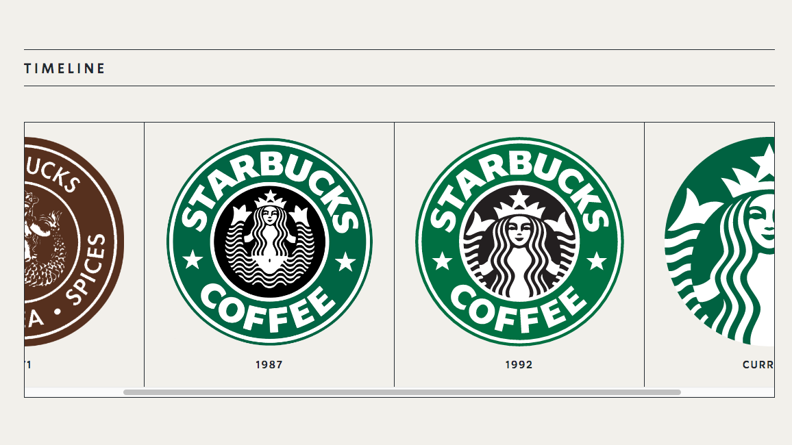 Starbucks microsite screenshots