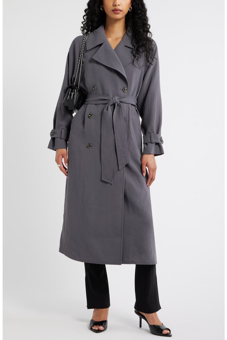 Curator Crepe Oversize Trench Coat