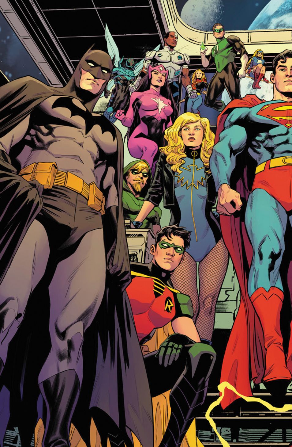 Travis Moore's variant cover for Justice League Unlimited&nbsp;#7.