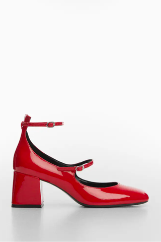 Red Color Trend 2023 | Mango Patent Leather Shoes