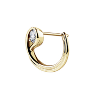 Single Left Pandora Brilliance Stud Earring in Gold with 0.25 carat | Pandora