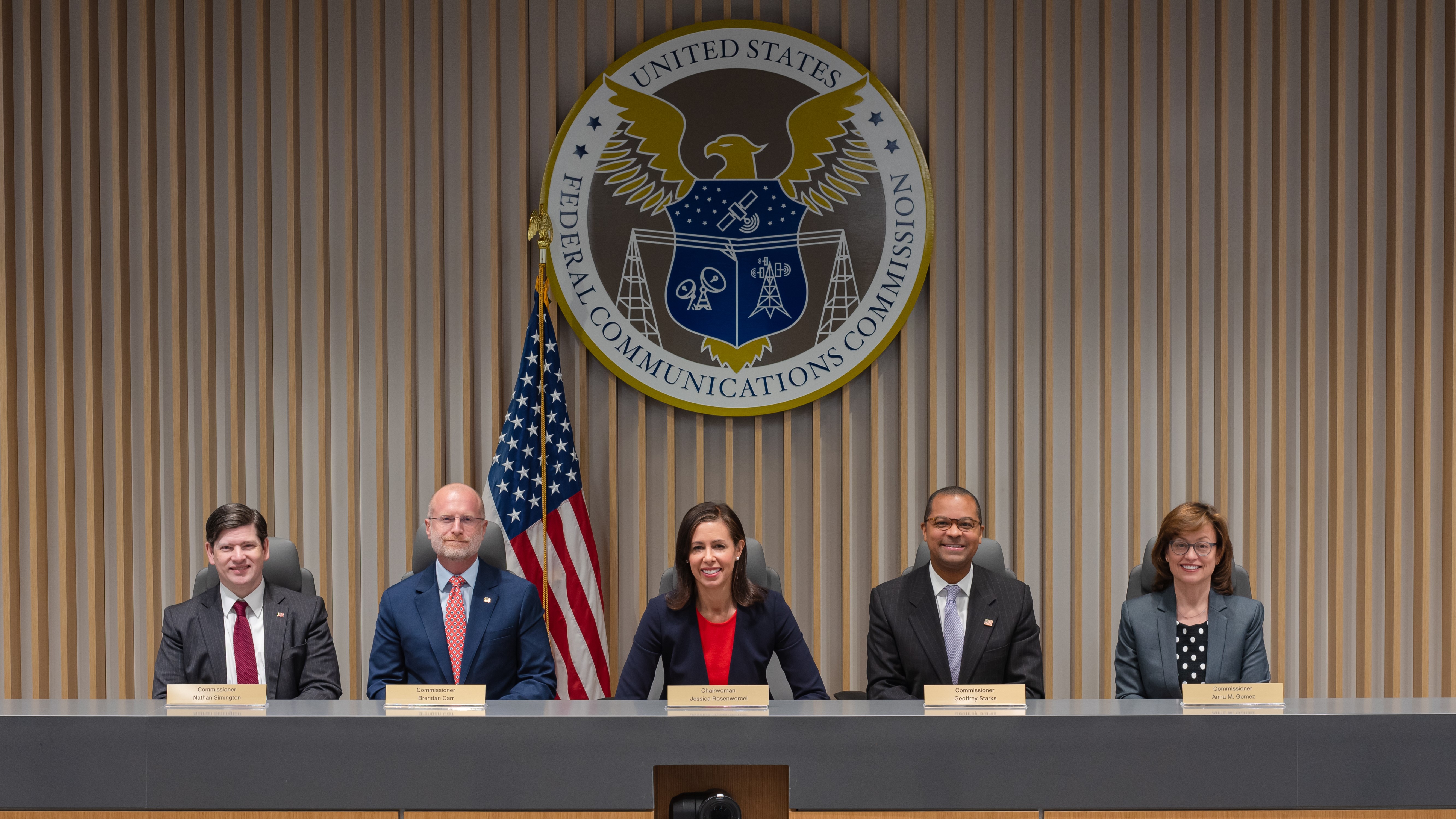 Group photo of FCC commissioners