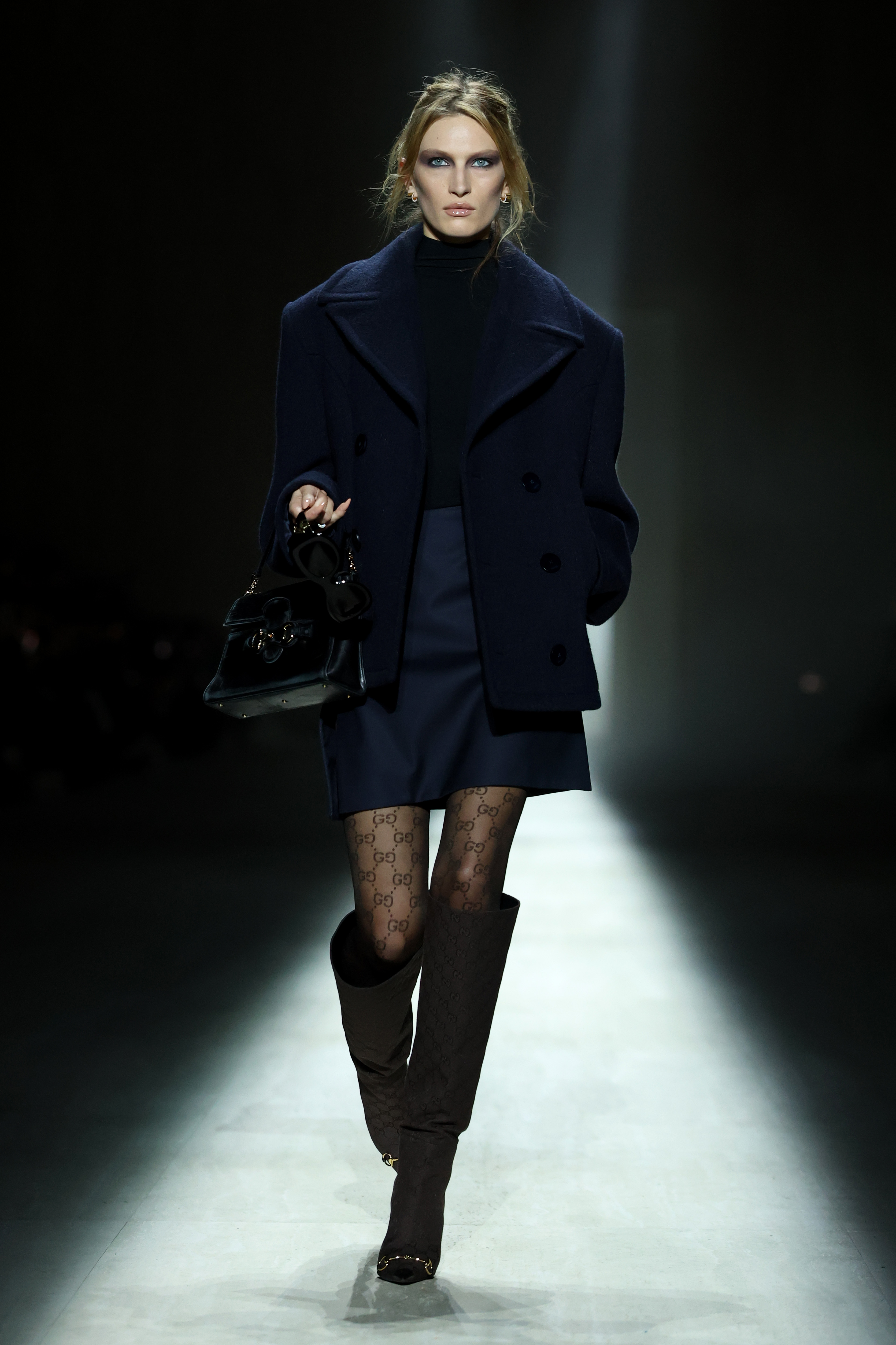 a model on the Gucci runway