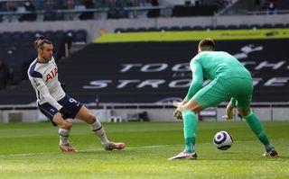 Gareth Bale opens the scoring against Burnley