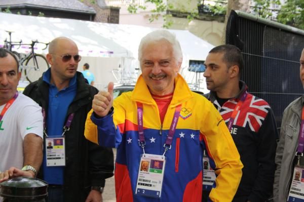 Savio gives his thumbs up to the Olympic Games