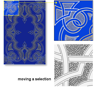 Mouse-based selection of multiple objects in a drawing: dragging such an object around in realtime can turn into an exercise in patience and perseverance