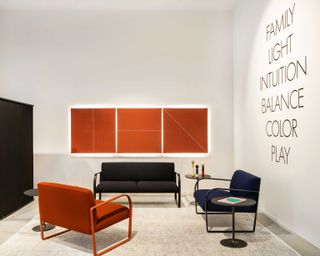 Lounge furniture at Arper LA showroom