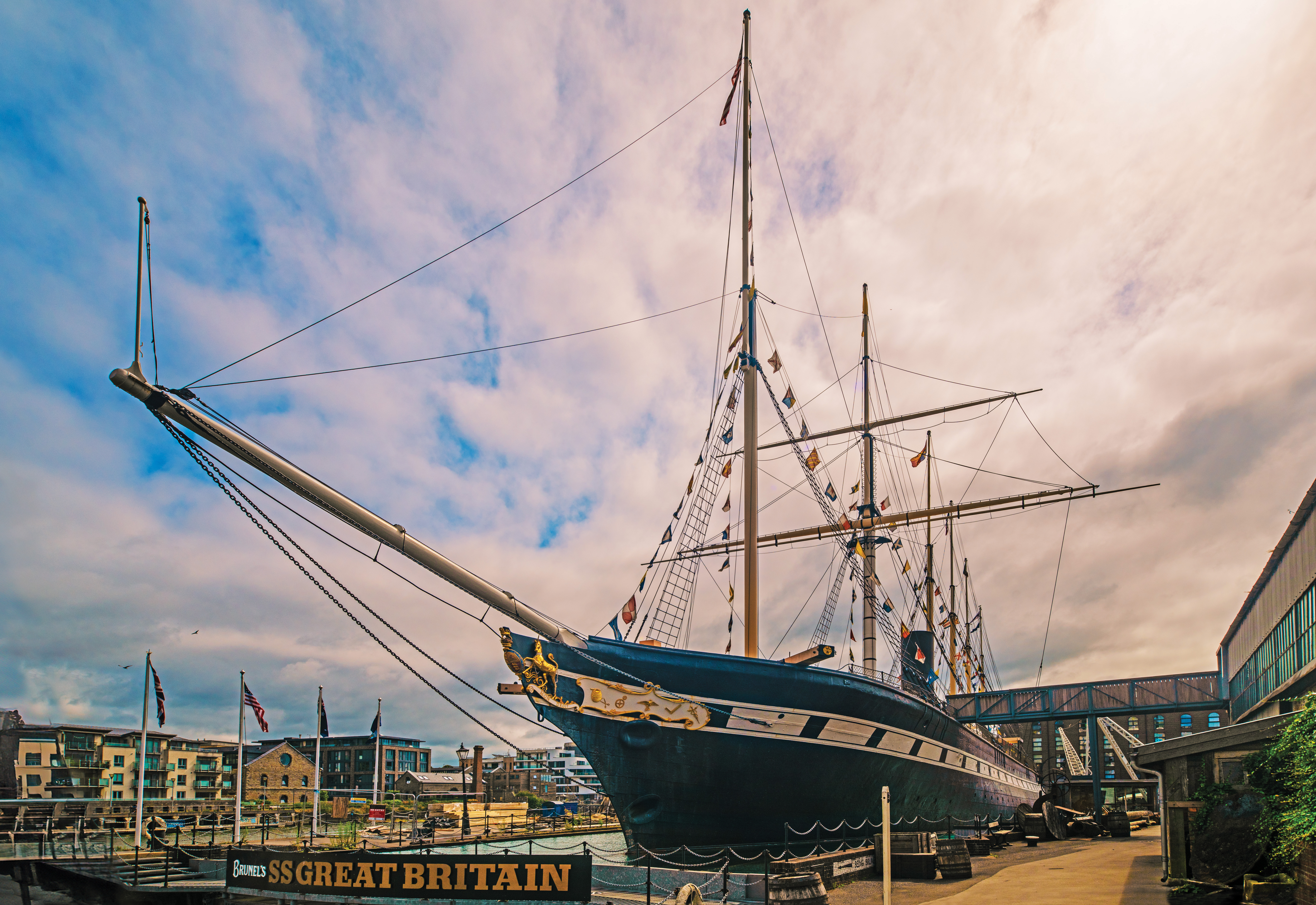 The SS Great Britain in Bristol - a fabulous example of luxury passenger travel