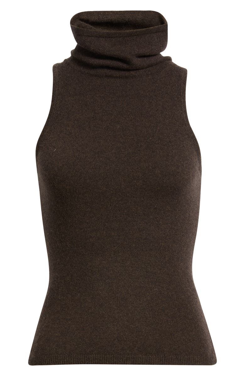 Marcy Sleeveless Cashmere Turtleneck Sweater