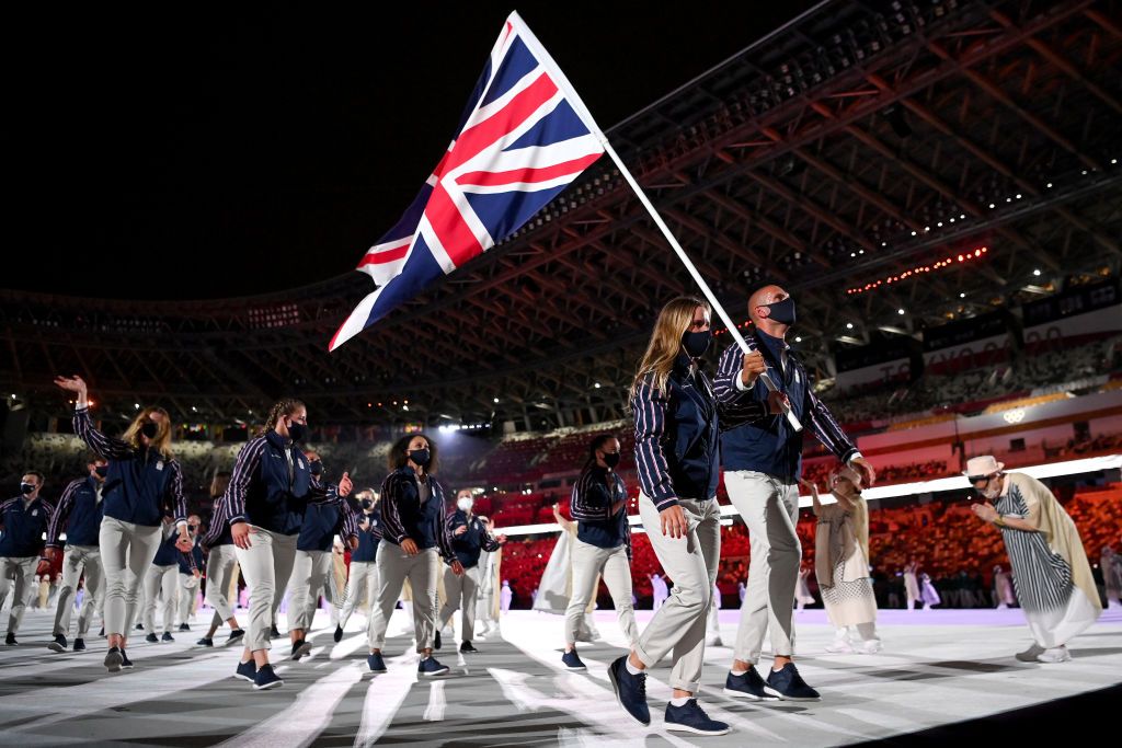 Team GB at the Opening Ceremony in Tokyo