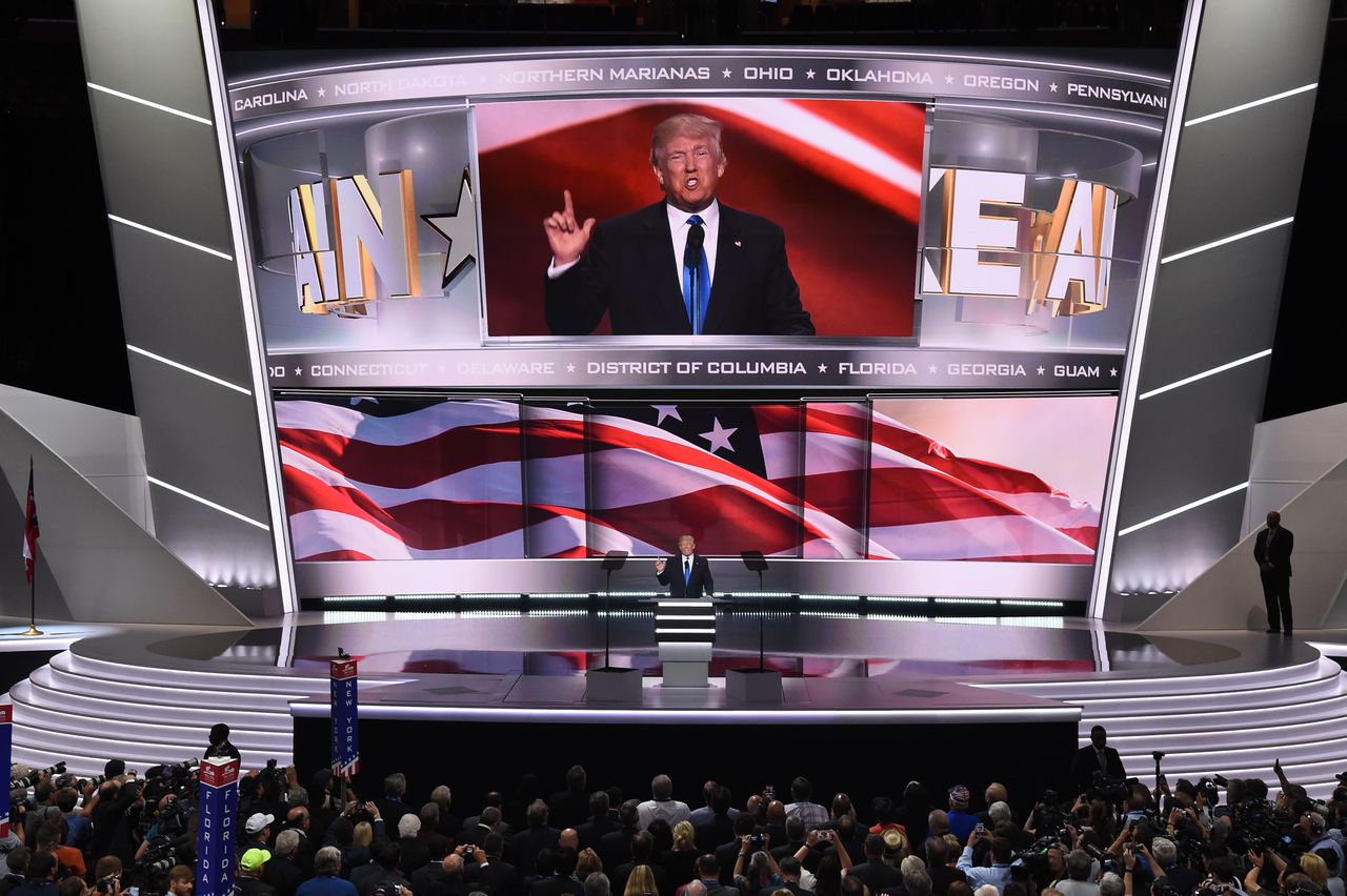 The Republican National Convention stage