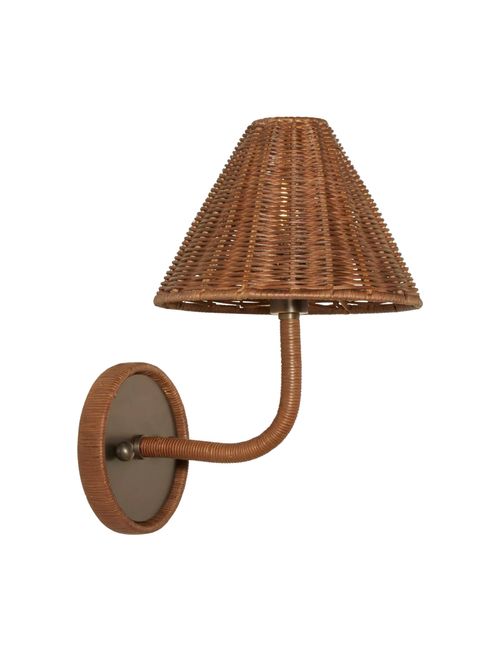 Delphine Wicker Sconce