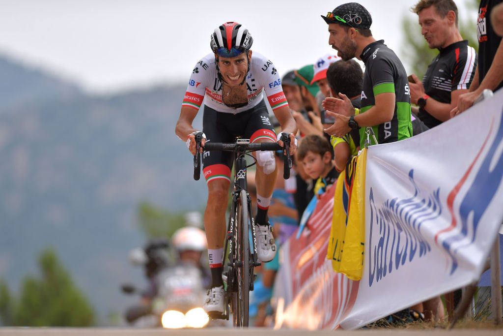 Fabio Aru in action at the 2019 Vuelta a Espana