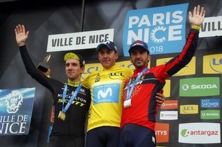Simon Yates, Marc Soler and Gorka Izagirre on the final Paris-Nice podium