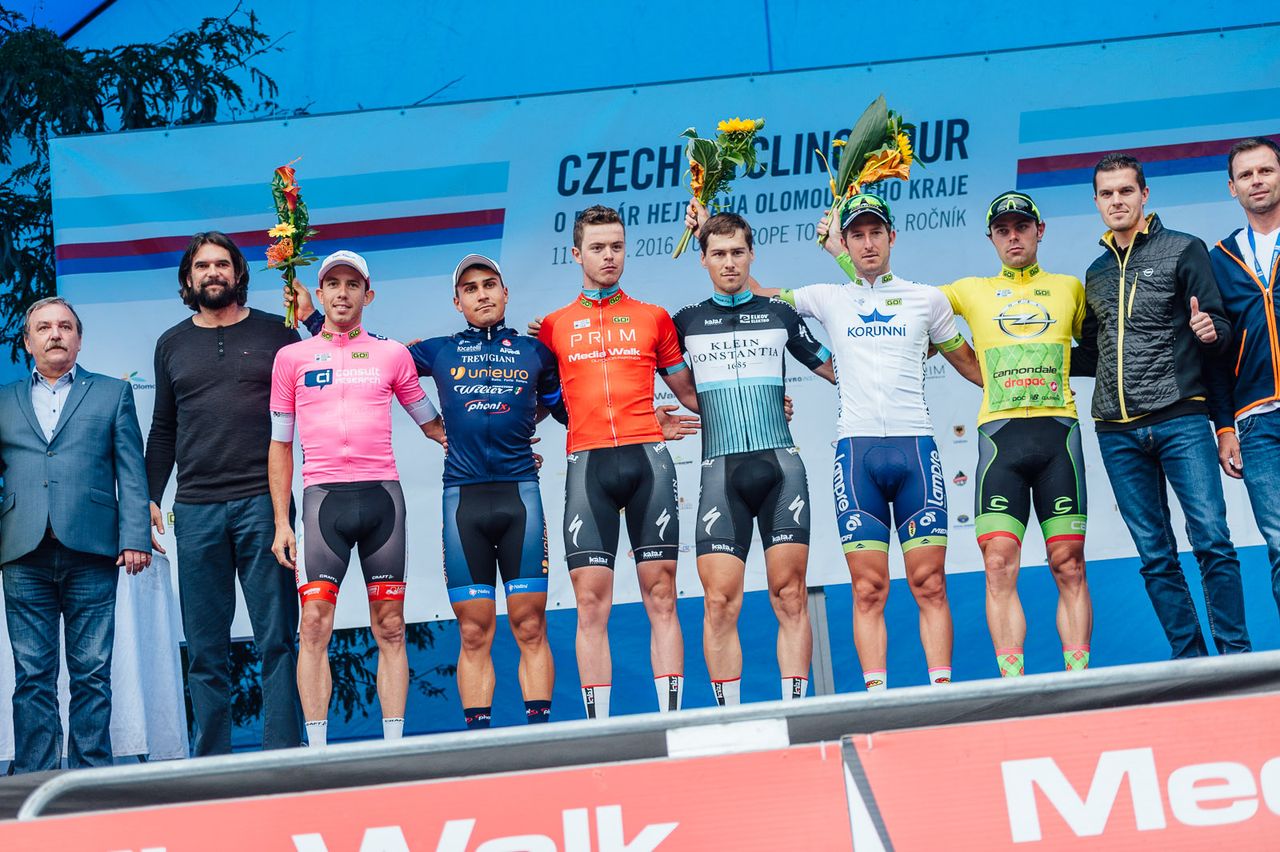 The classification leaders after stage 2