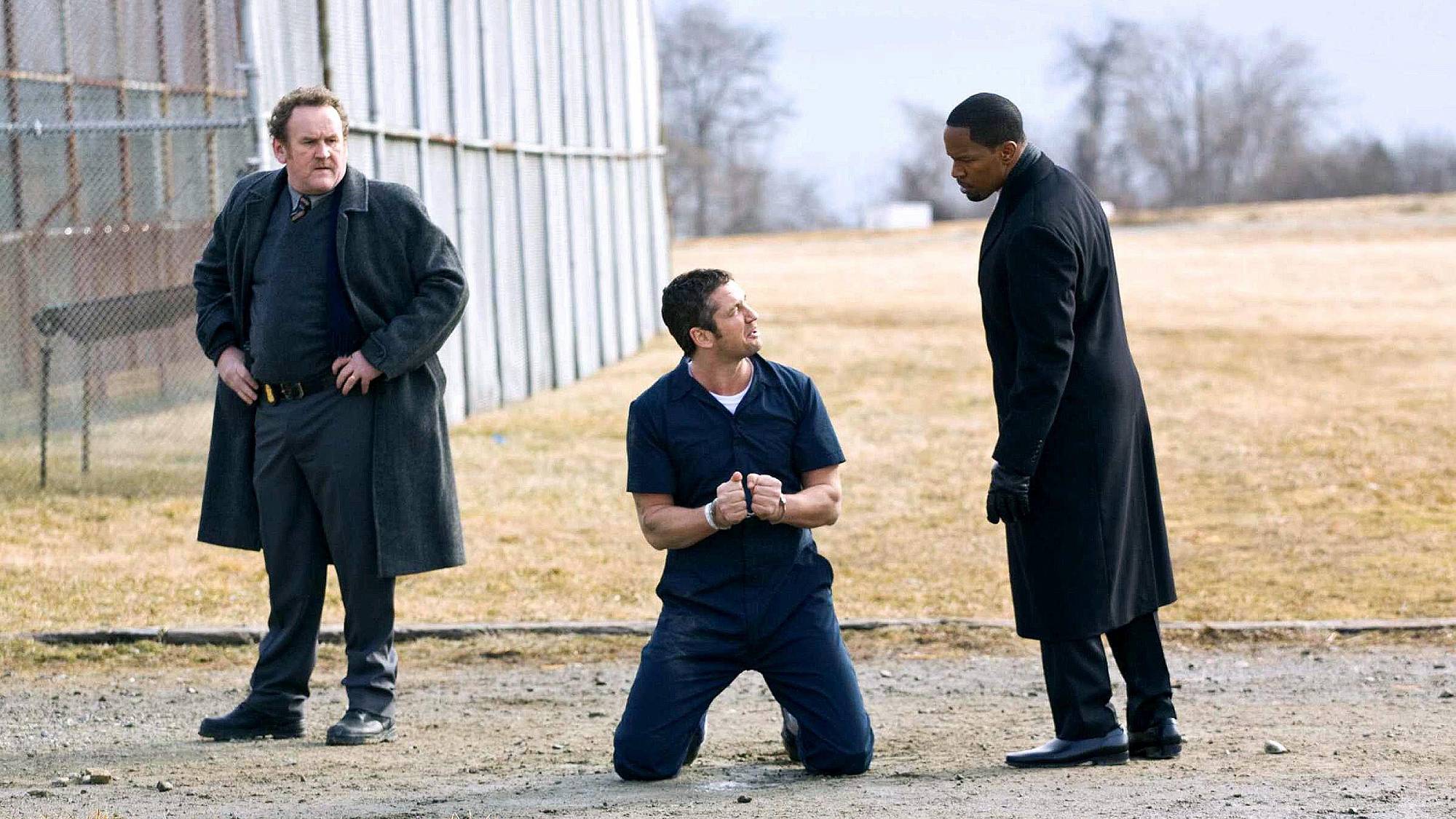 Colm Meaney, Gerard Butler, and Jamie Foxx in 