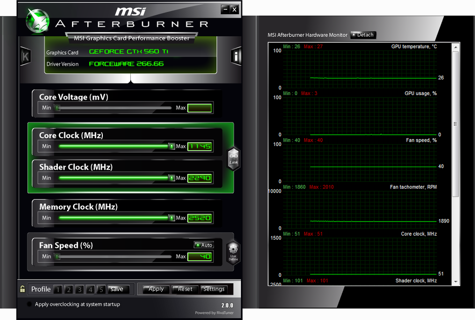 Разгон gtx 660 msi afterburner