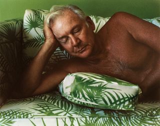 Larry Sultan Dad on Sofa. From the series Pictures from Home, 1984.