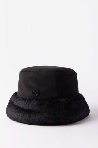 Ruslan Baginskiy faux-fur and wool hat