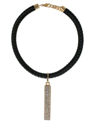 Costume jewellery: Freedom at Topshop faux leather necklace, £30
