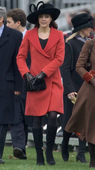 Kate Middleton attends the Sovereign's Parade at the Royal Military Academy Sandhurst